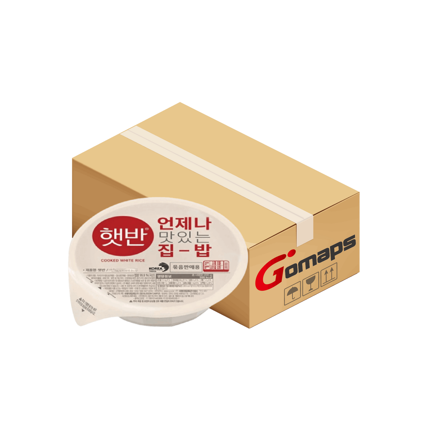 CJ 백설 둥근 햇반(백미밥) 210G x 48입