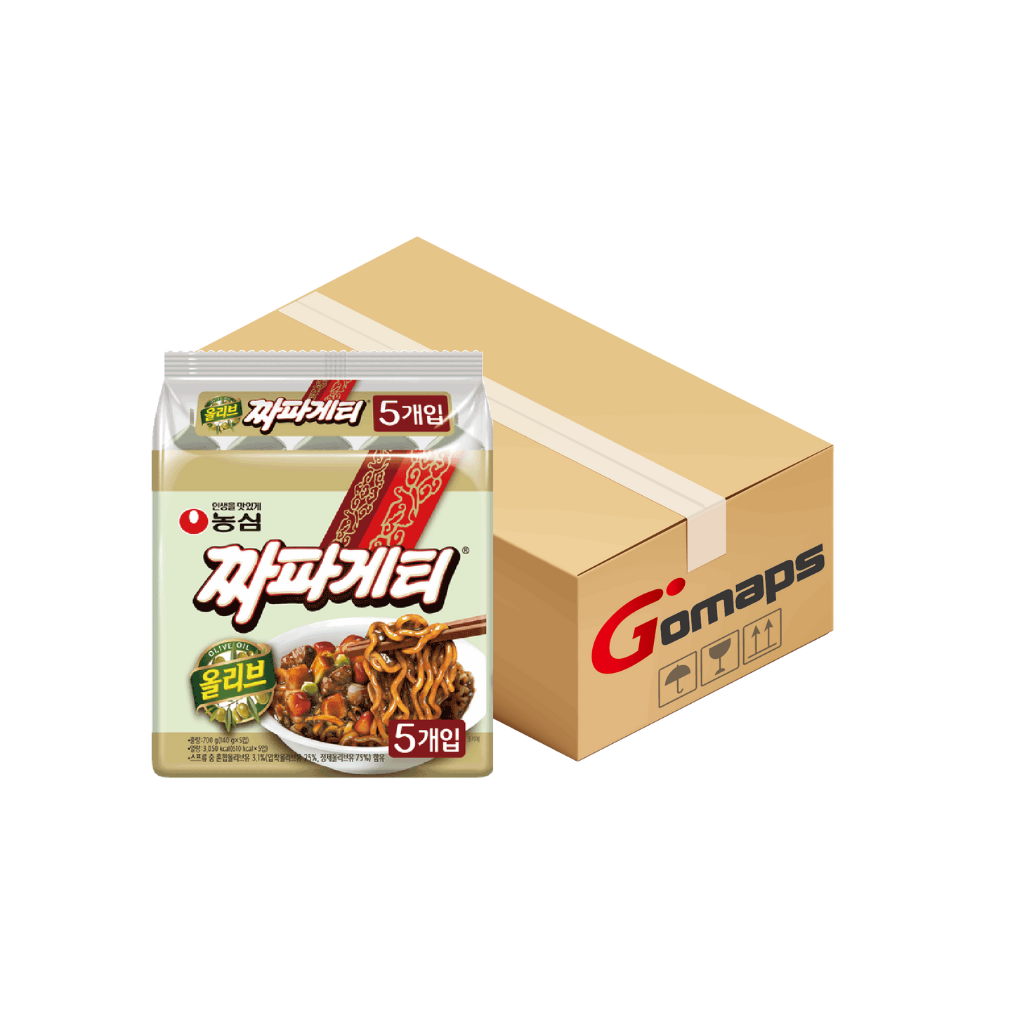 농심 유니짜파게티 라면 (멀티) 5입 X 8입