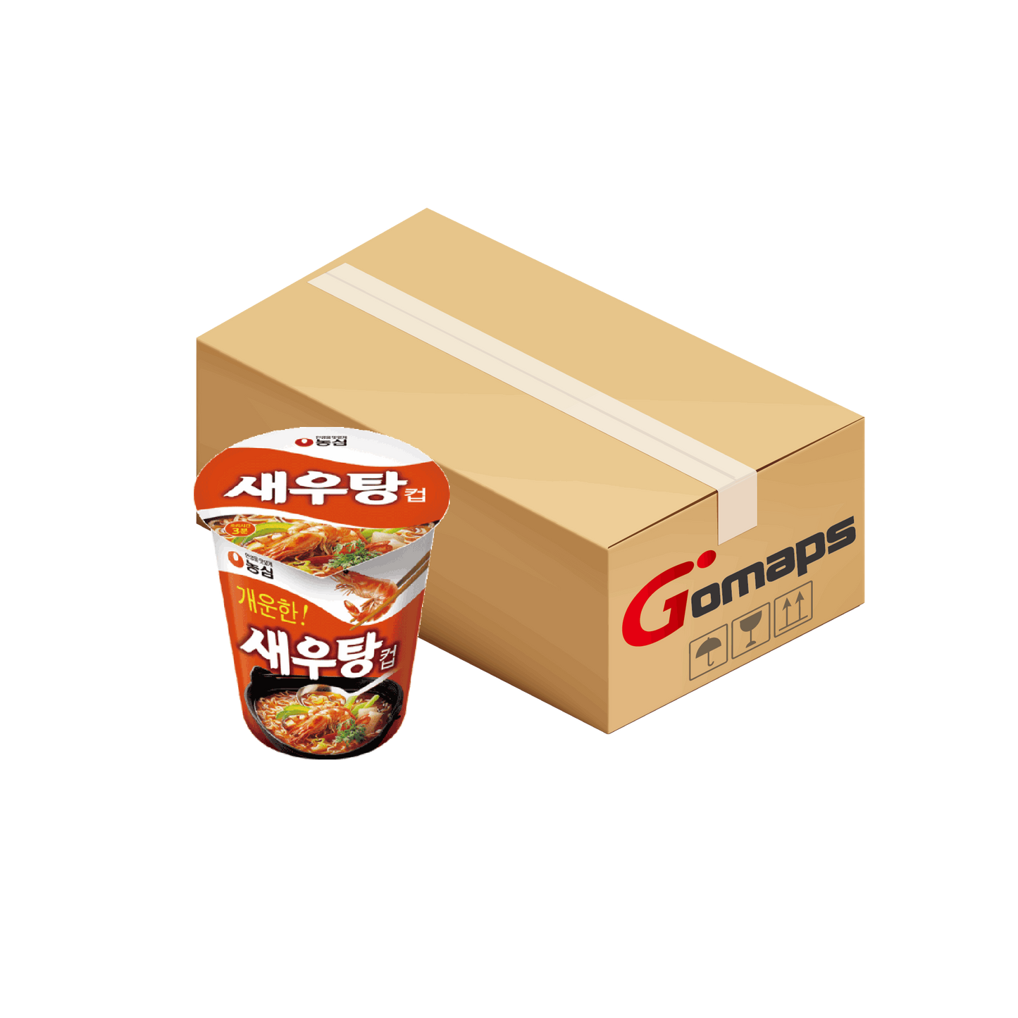 농심 새우탕 컵라면(소) 6입