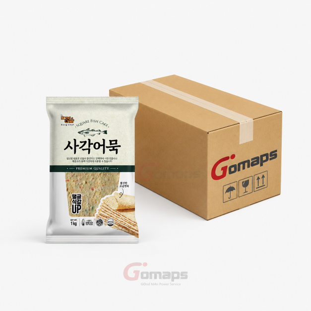 Bong Chef Delicious Busan Square Fish Cake 1KG x 10