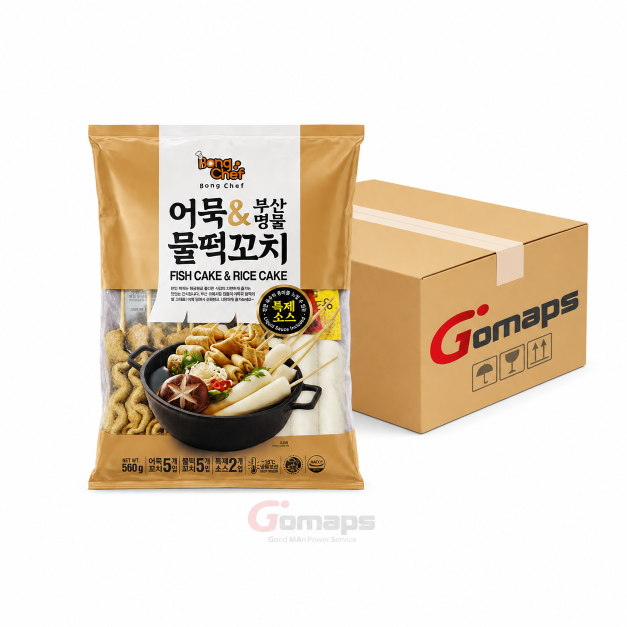 Bong Chef Rice Cake & Fish Cake Skewers (inc. sauce) 485G (5/5) x 16