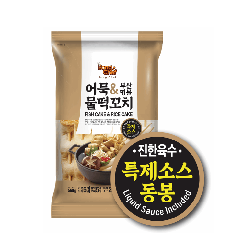 봉셰프 물떡&어묵꼬치 (소스포함) 5/5입 485G x 16