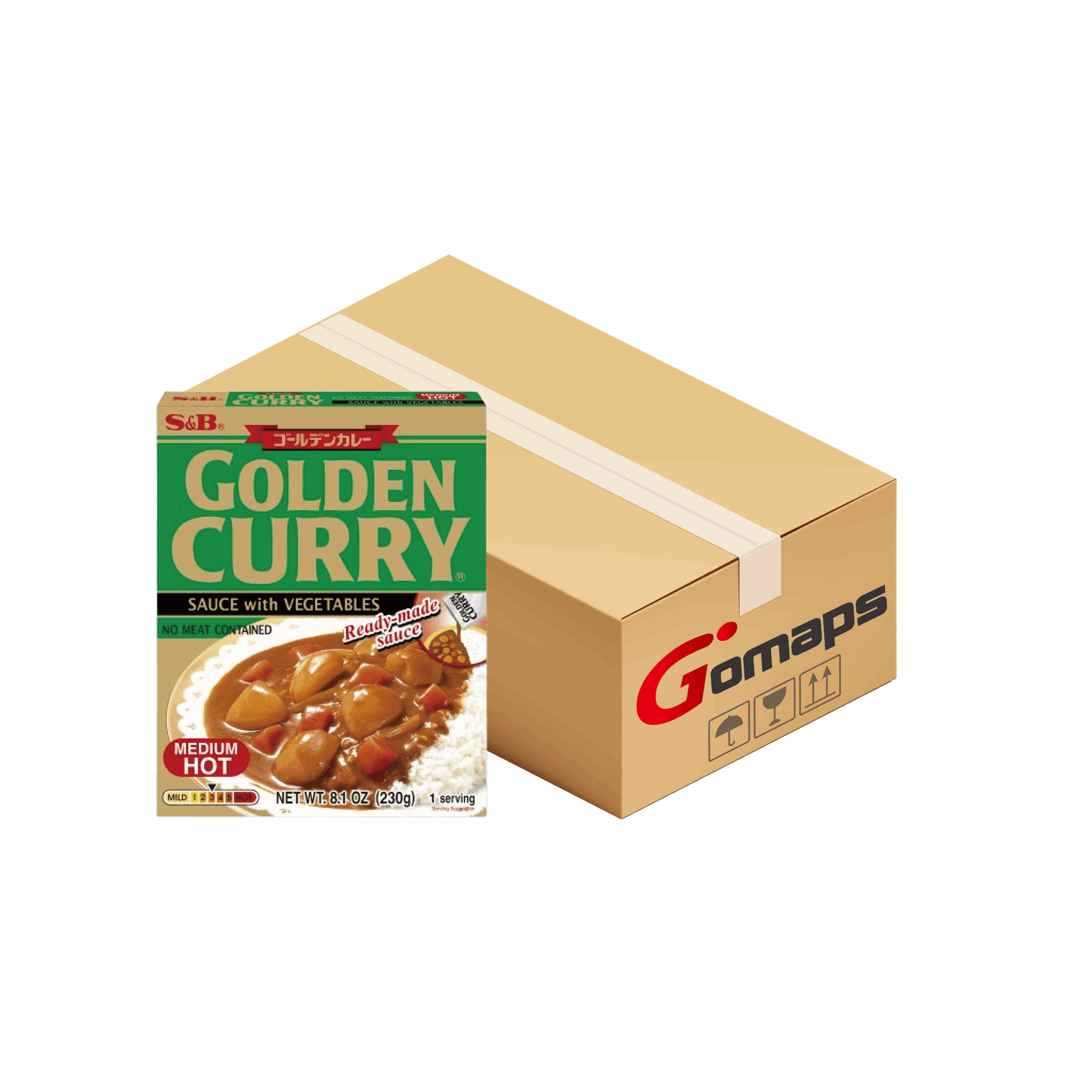 S&B 골든 즉석카레(약간매운맛) 210G X 60 입