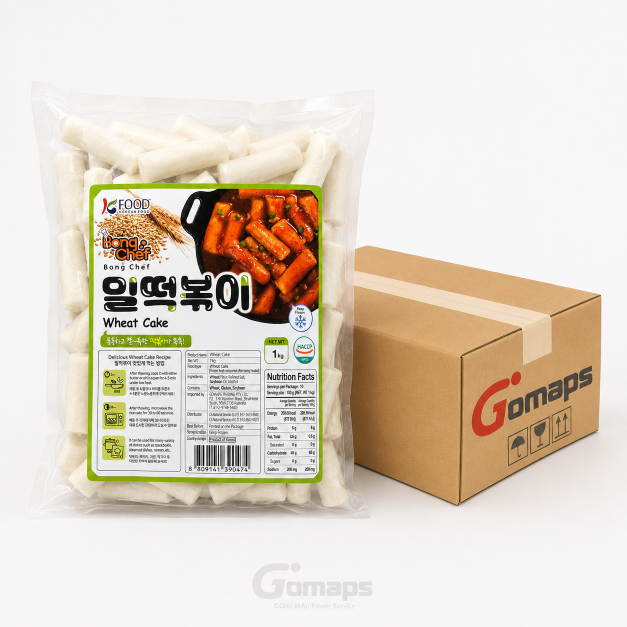 봉셰프 밀 떡볶이 떡 (굵은떡) 1KG x 10