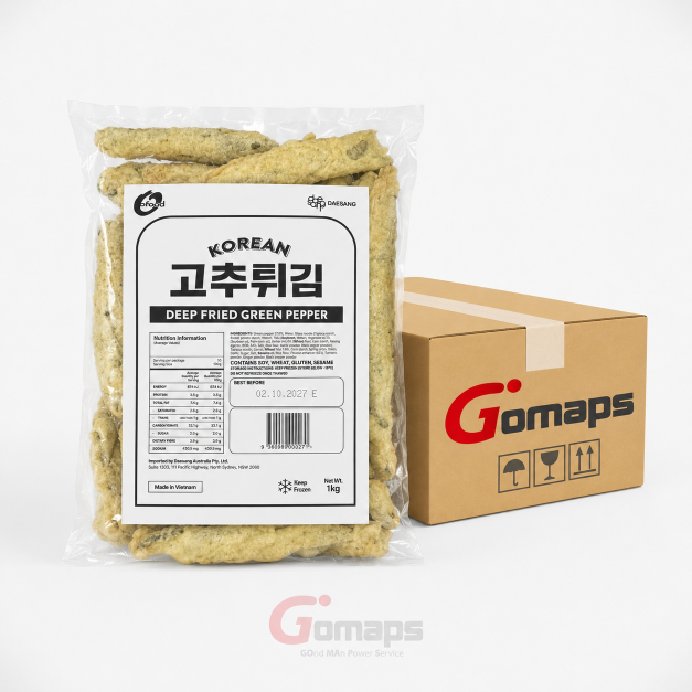 FROZEN DEEP FRIED GREEN PEPPER 1KG