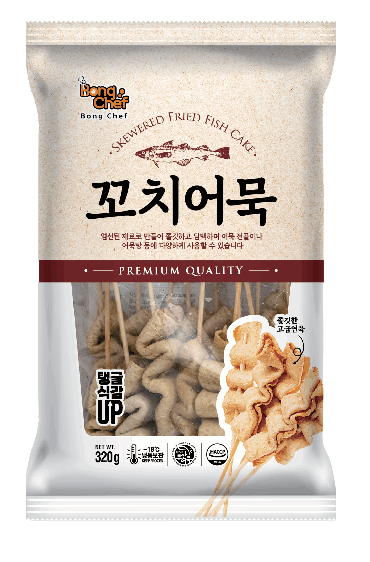 봉셰프 사각 꼬치 어묵 320G x 16