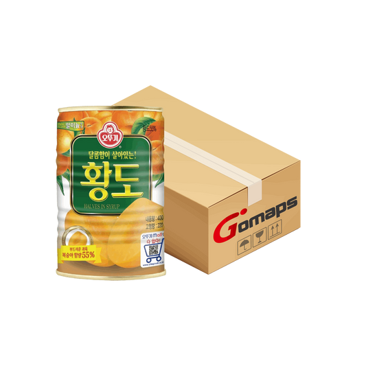 오뚜기 황도캔 (HALF CUT) 400G X 12입