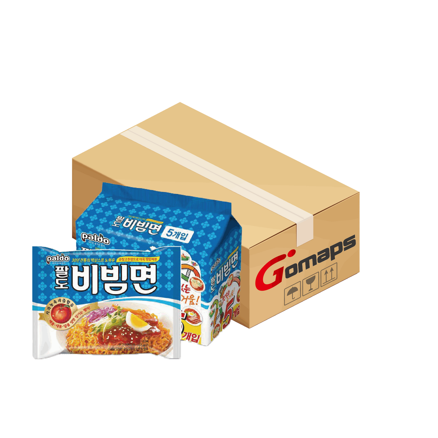 팔도 비빔면 라면 (멀티) 5P x 4