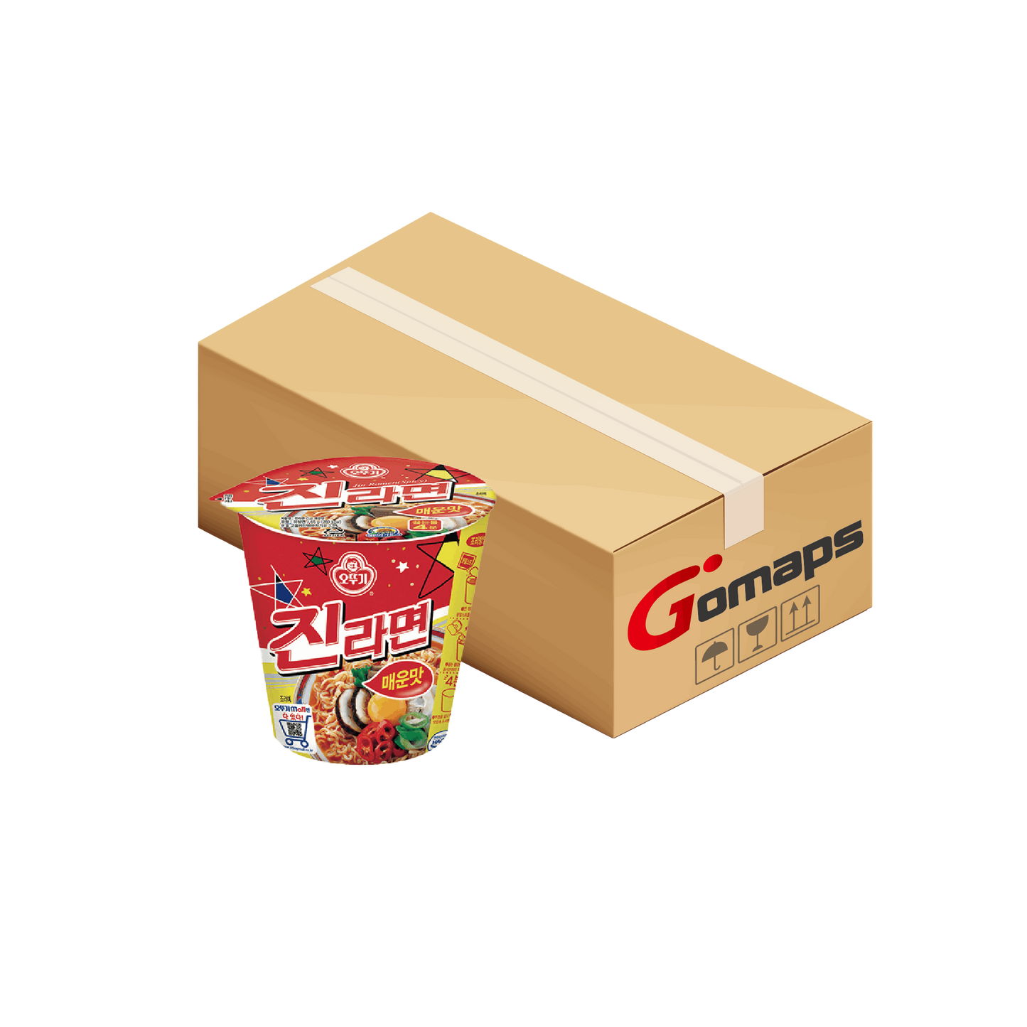 오뚜기 진라면 컵 매운맛 65G(소) X 6입