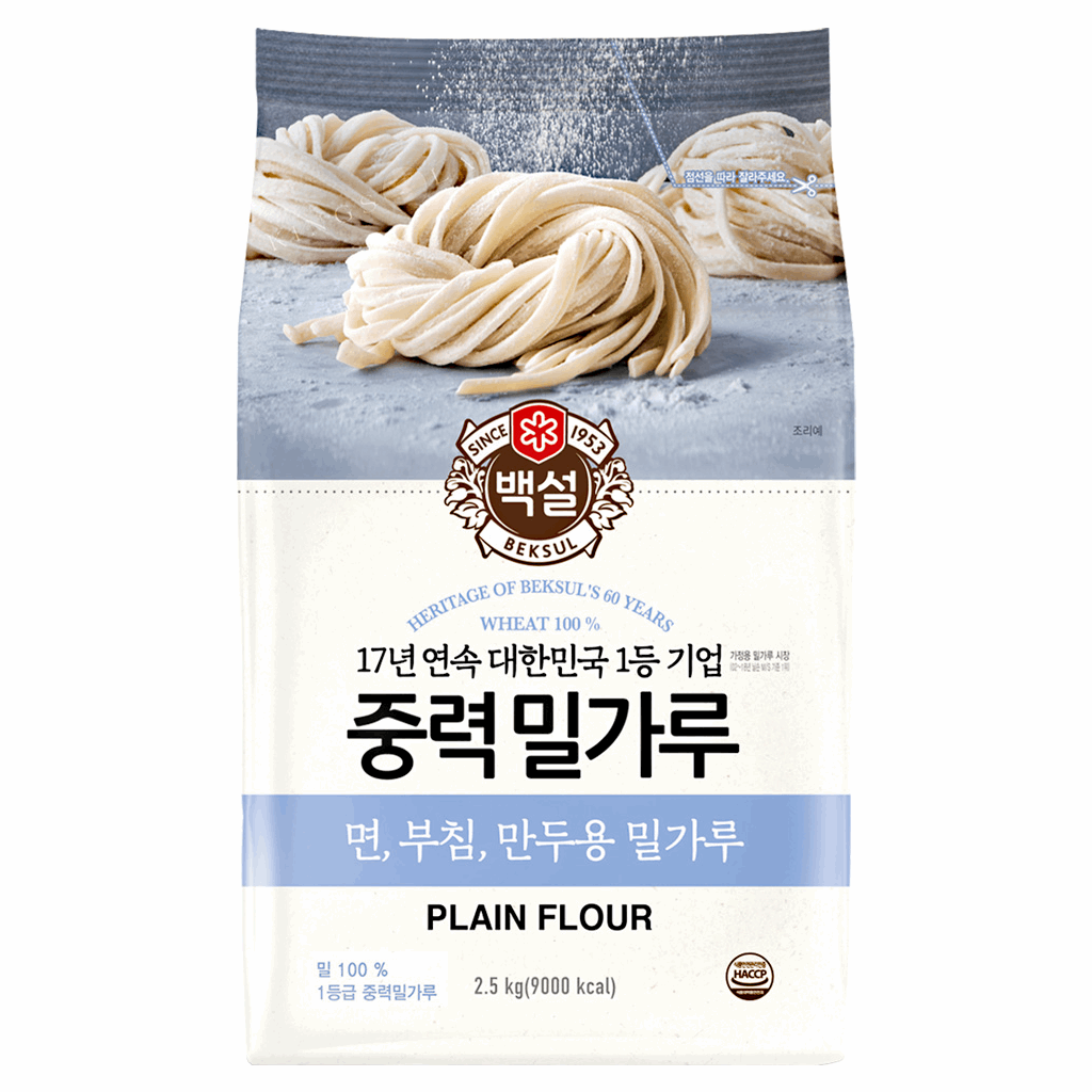 CJ 백설 밀가루(중력분) 2.5KG x 6