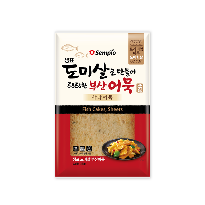 샘표 도톰 사각어묵 도미살 프리미엄 1KG x 10