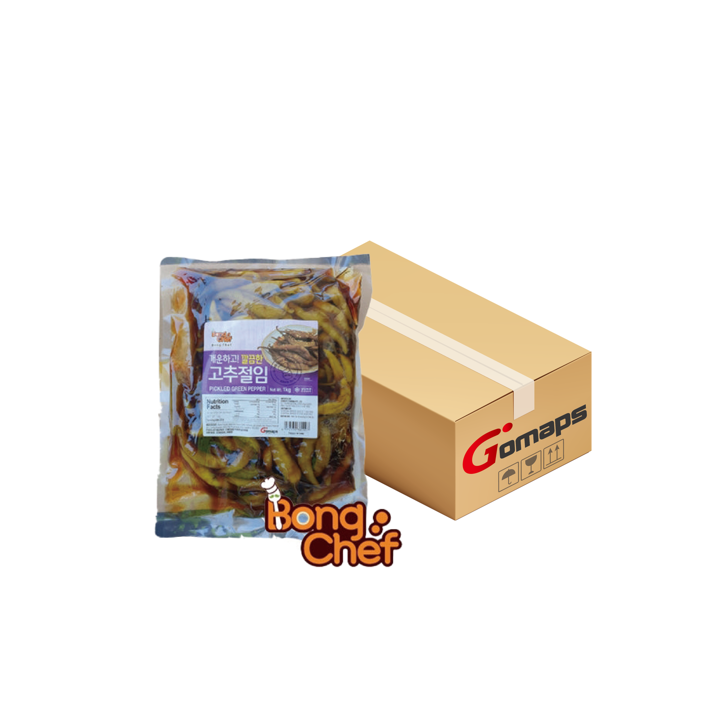 봉셰프 고추절임 장아찌 1KG x 10입