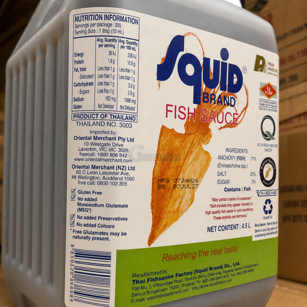 Squid Brand Fish sauce container 4.5L