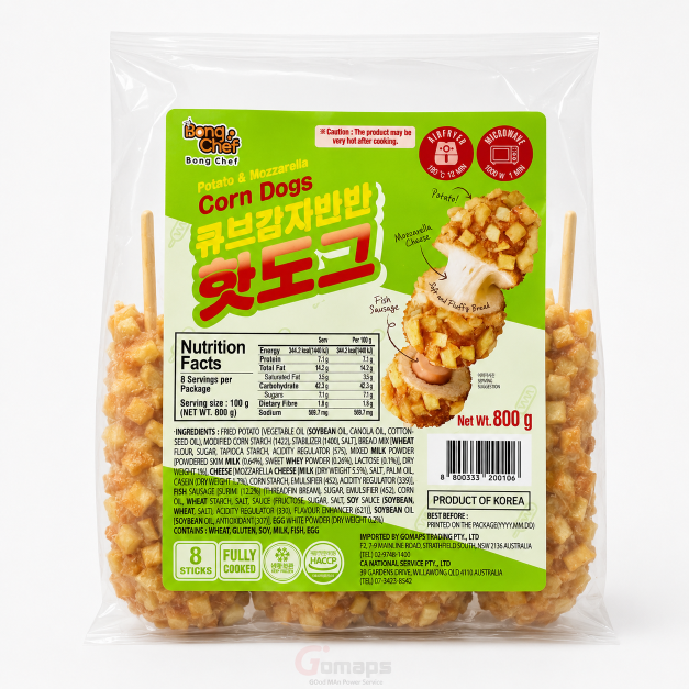 BONG CHEF CRISPY POTATO HOTDOG 100G x 8 x 5