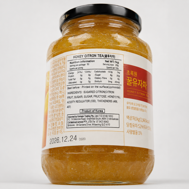 Chorokwon Honey Citron Tea (Halal) 1KG x 12