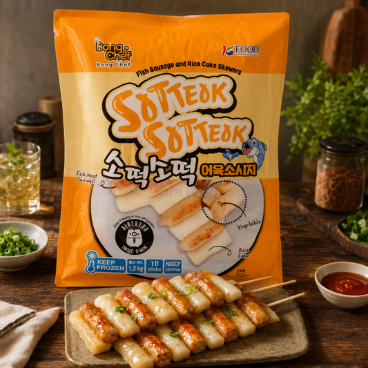 SO-TTEOK SO-TTEOK FISH SAUSAGE AND RICE CAKE SKEWER 120G x 8/10