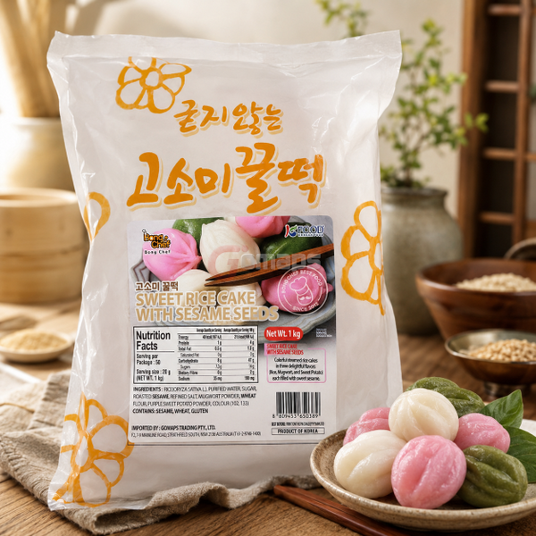 봉셰프 고소미꿀떡(백미+쑥+자색고구마) 1KG (GST별도)