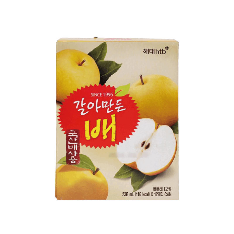 해태 갈아만든 배(선물용) 238ML X 72입 (GST 별도)