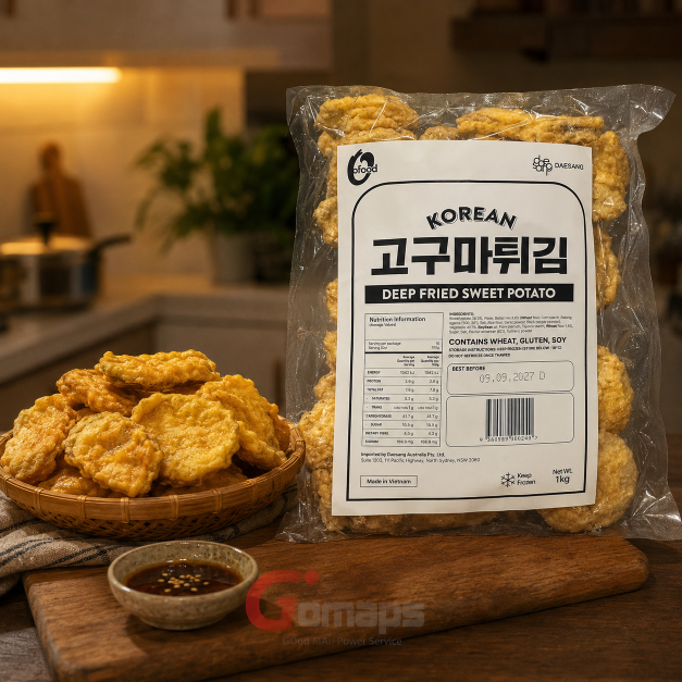 FROZEN DEEP FRIED SWEET POTATOS  1KG