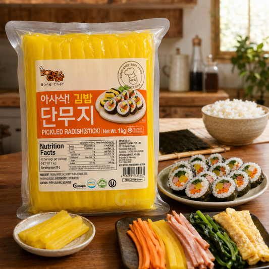 Bong Chef pickled radish for kimbap 1KG x 14