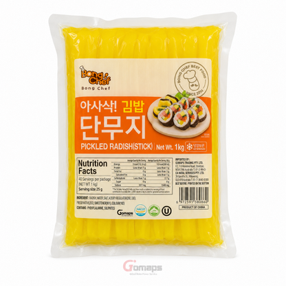 Bong Chef pickled radish for kimbap 1KG x 14