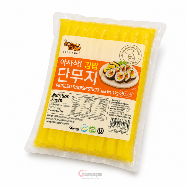 Bong Chef pickled radish for kimbap 1KG x 14