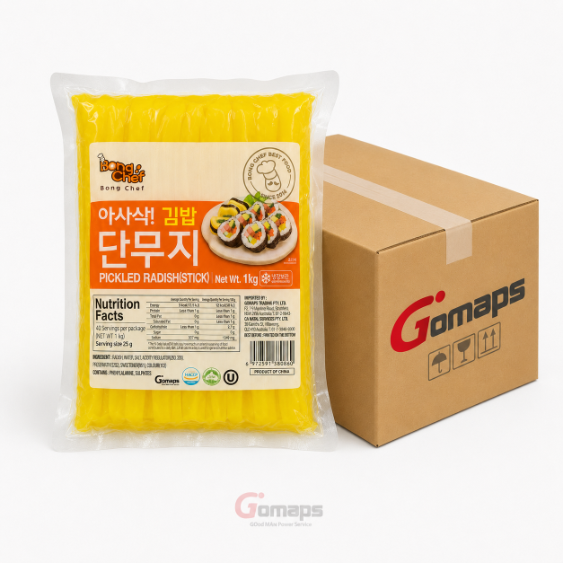Bong Chef pickled radish for kimbap 1KG x 14