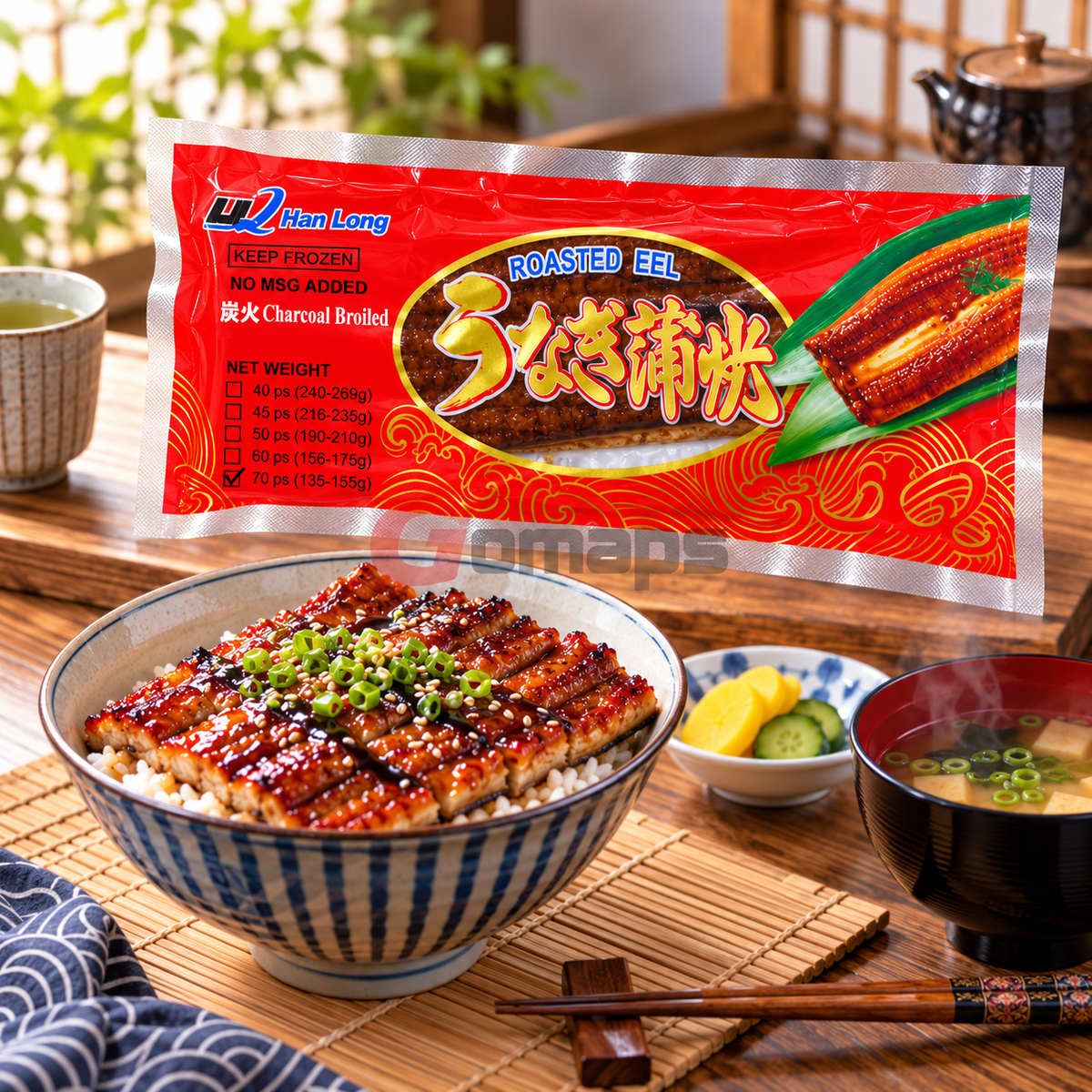 FROZEN PREPARED EEL WITH SAUCE 135-155G 35PCS
