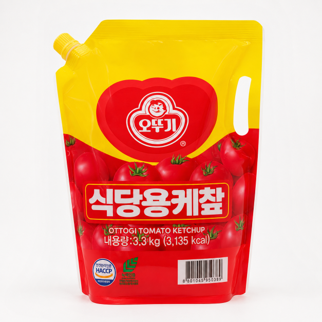 Ottogi Tomato Sauce (Spout Pack) 3.3KG x 4