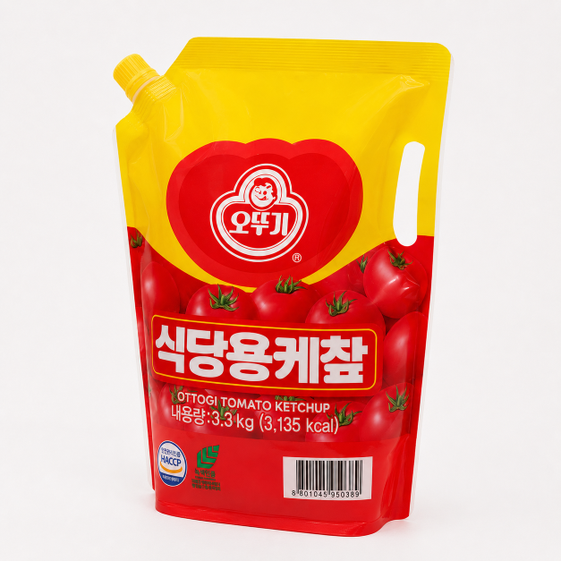 Ottogi Tomato Sauce (Spout Pack) 3.3KG x 4