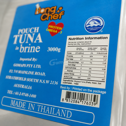 봉셰프 참치 파우치 (워터) 3KG x 4