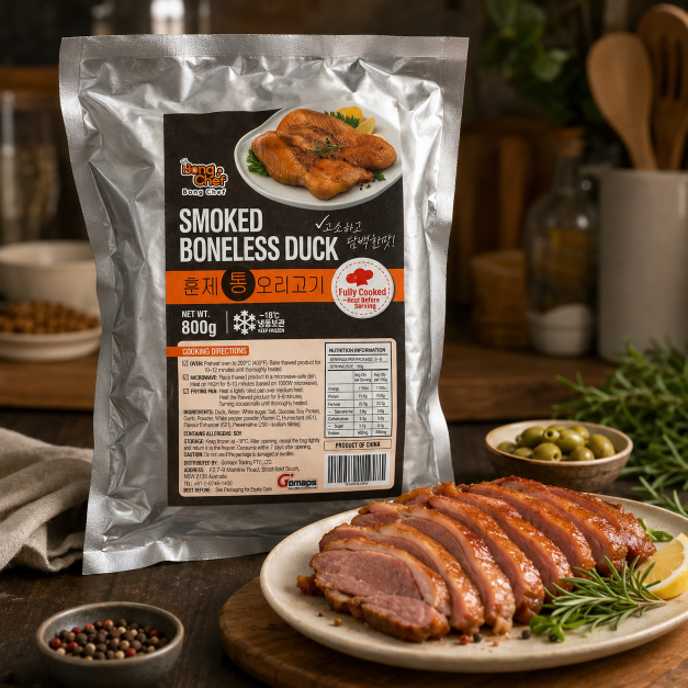 Boneless Smoked roasted duck 900G