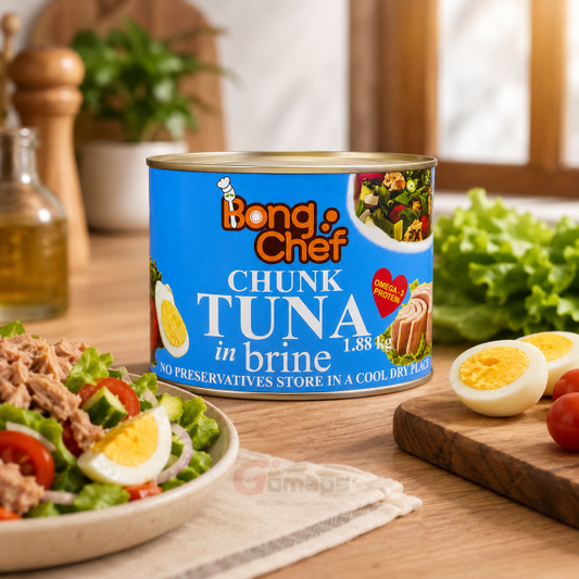 Chef Bong Water Can Tuna 1.88KG x 6