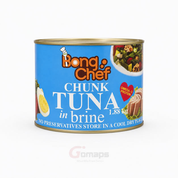 Chef Bong Water Can Tuna 1.88KG x 6