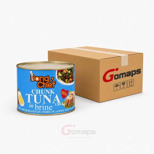 Chef Bong Water Can Tuna 1.88KG x 6