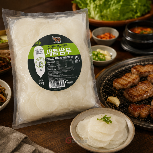 Bong Chef Pickled Radish (SSamu) 2KG x 5