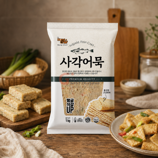Bong Chef Delicious Busan Square Fish Cake 1KG x 10