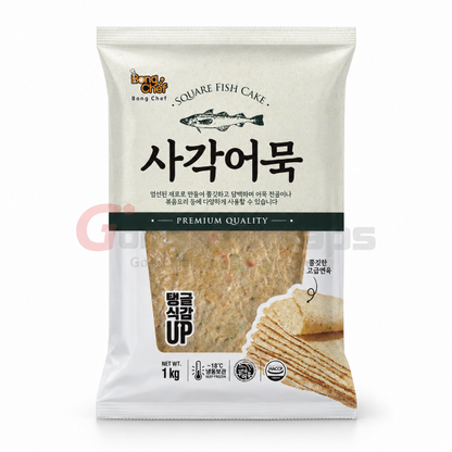 Bong Chef Delicious Busan Square Fish Cake 1KG x 10
