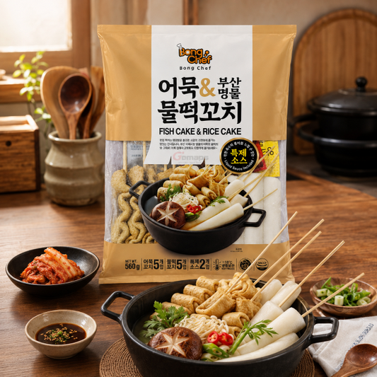 Bong Chef Rice Cake & Fish Cake Skewers (inc. sauce) 485G (5/5) x 16