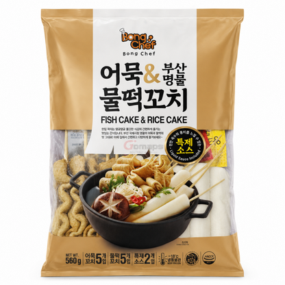 Bong Chef Rice Cake & Fish Cake Skewers (inc. sauce) 485G (5/5) x 16