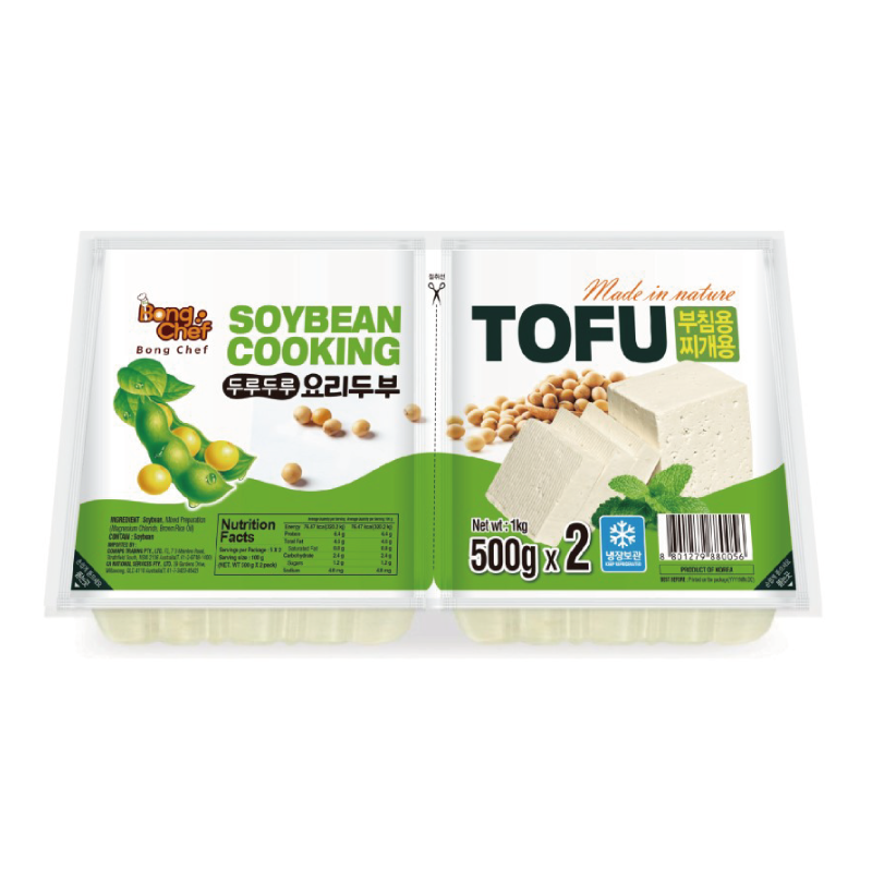 Bong Chef Soybean Tofu  500G/2 x 12