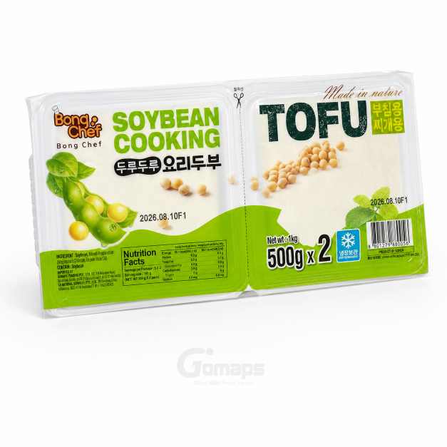 봉셰프 요리 사각 두부 500G x 2