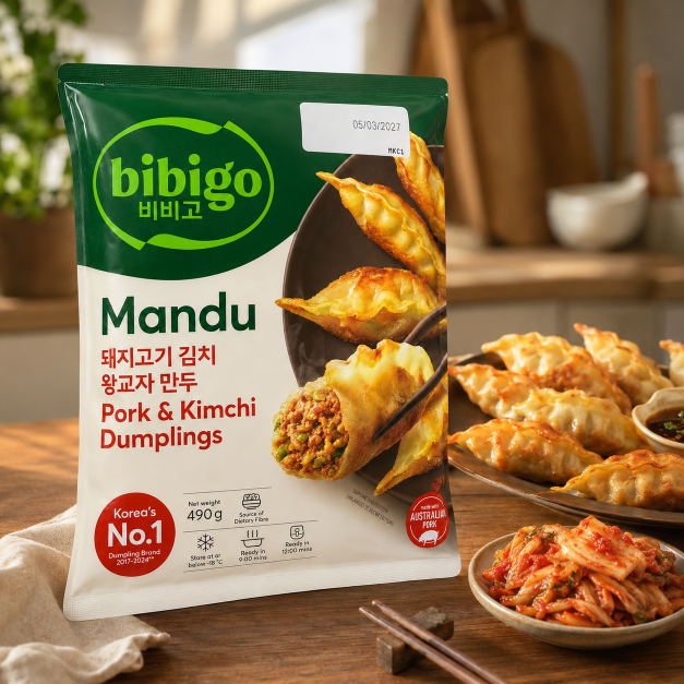 CJ Bibigo Pork Kimchi King Dumplings 490G x 18
