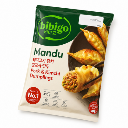 CJ Bibigo Pork Kimchi King Dumplings 490G x 18