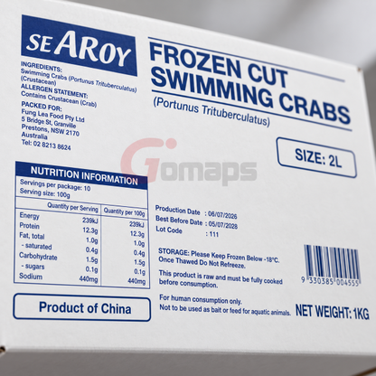 SEAROY Cut crabs 2L 1KG x 12 pieces