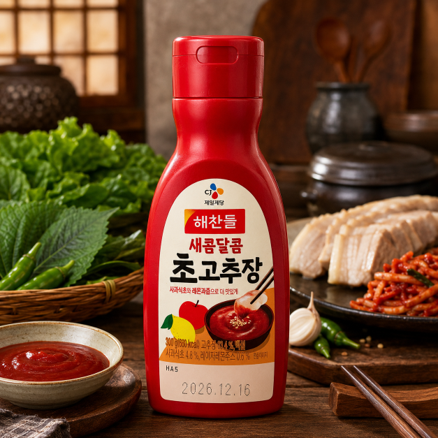 Haechandle Sweet and Sour Red Pepper Paste (Tube) 300G x 20 packs
