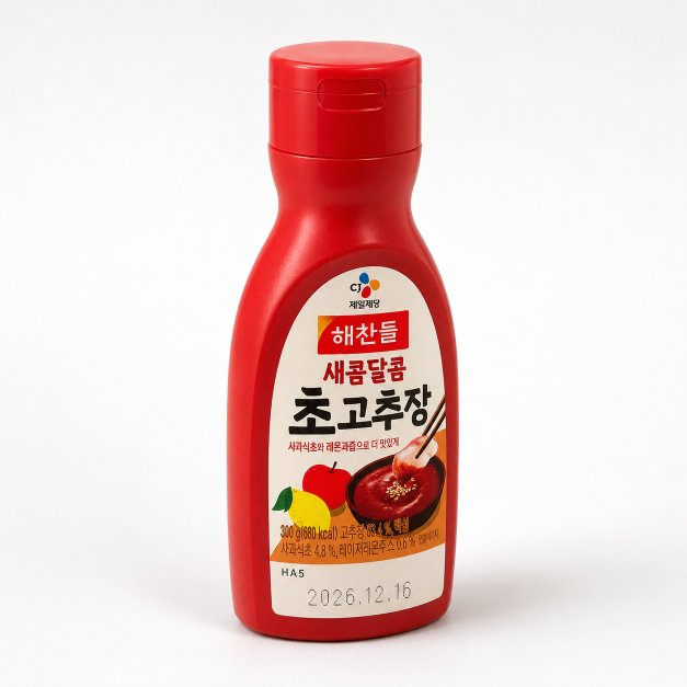 Haechandle Sweet and Sour Red Pepper Paste (Tube) 300G x 20 packs