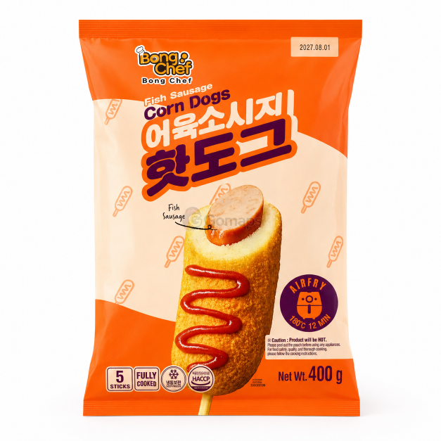 BONG CHEF CRISPY CORN DOG 80G x 5 x 12