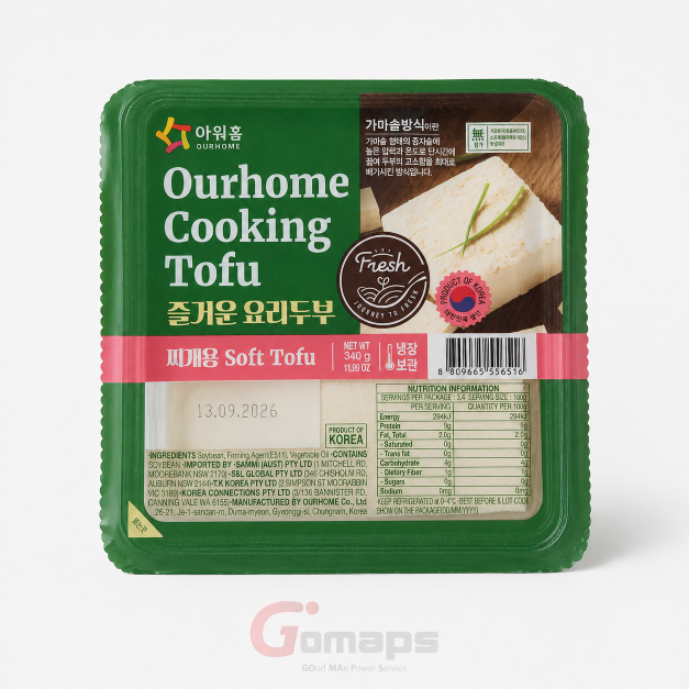 Ourhome Cooking Tofu (Soft) 340G x 18