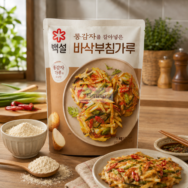 CJ 백설 바삭 부침가루 1KG x 10